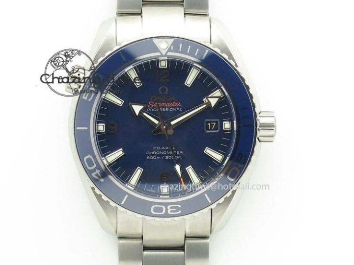 0518 Planet Ocean SS Bp Maker 45mm Black Bezel On SS Bracelet A OnTrend 8218